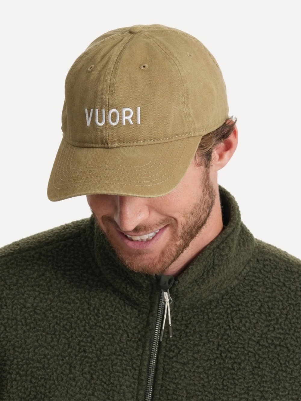 Vuori Khaki Logo Baseball Cap